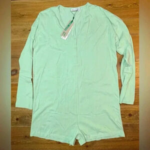 Noisy May | Long Mint Romper | Sleep Romper | BeGreen